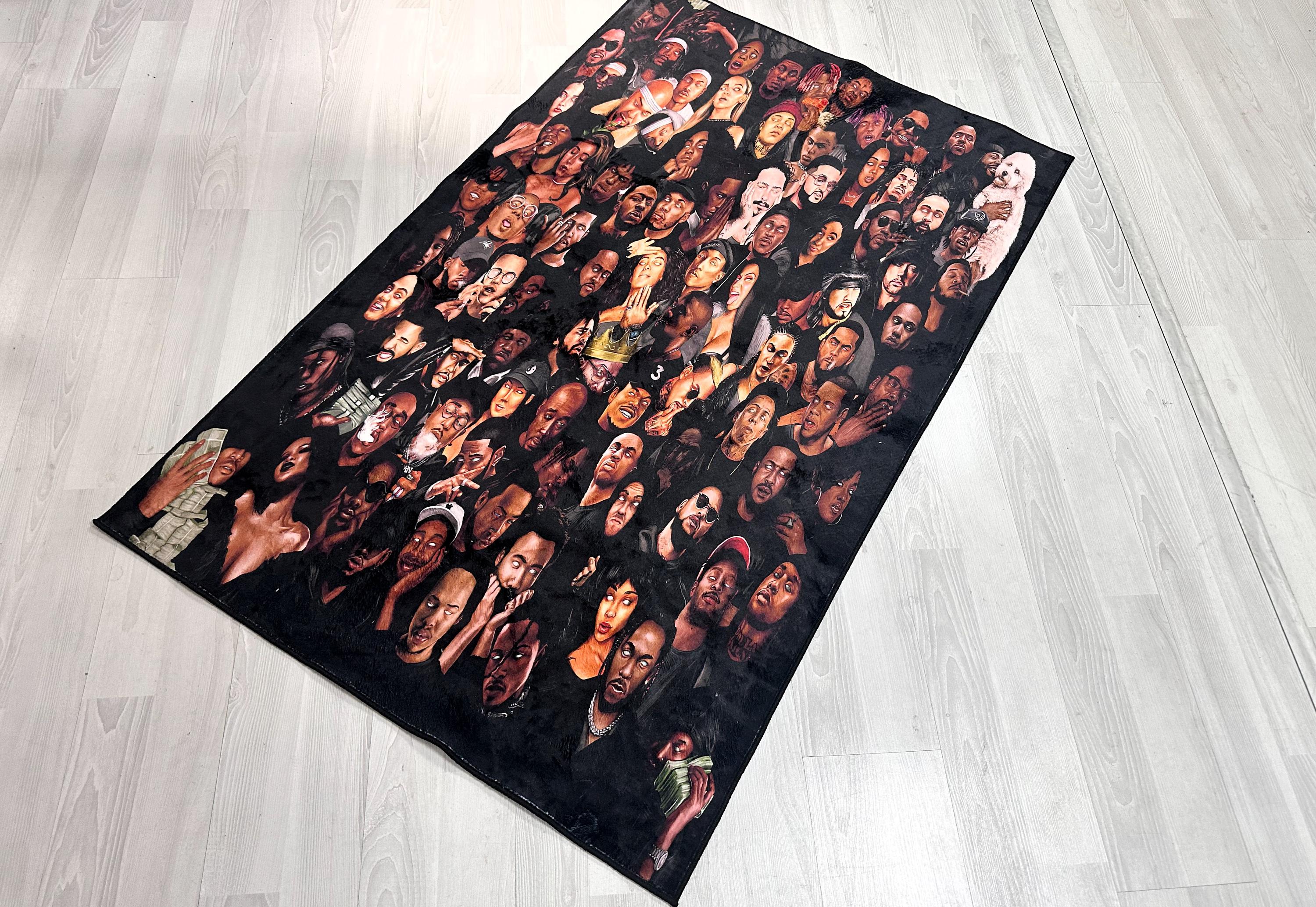 Hiphop Rug,legends Rug,rappers Rug,music Rug,music Decor,music Room Rug ...