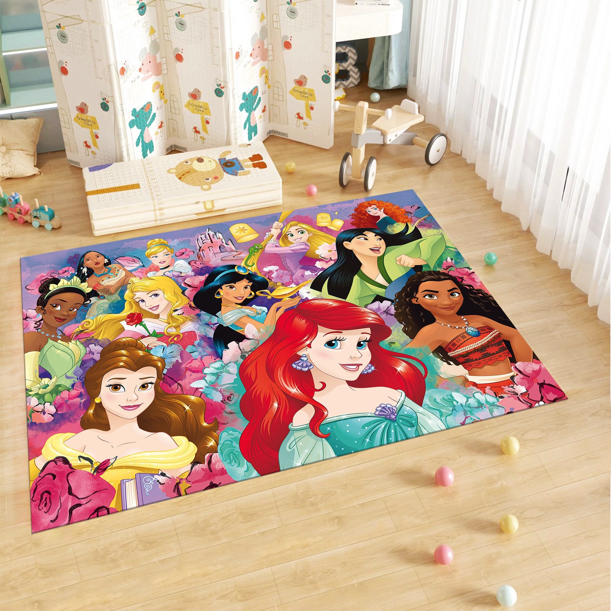 Princcess Rug Princess Rug,cute Rug,colorful Rug,kids Rug,custom Rug,personalized Rug ...