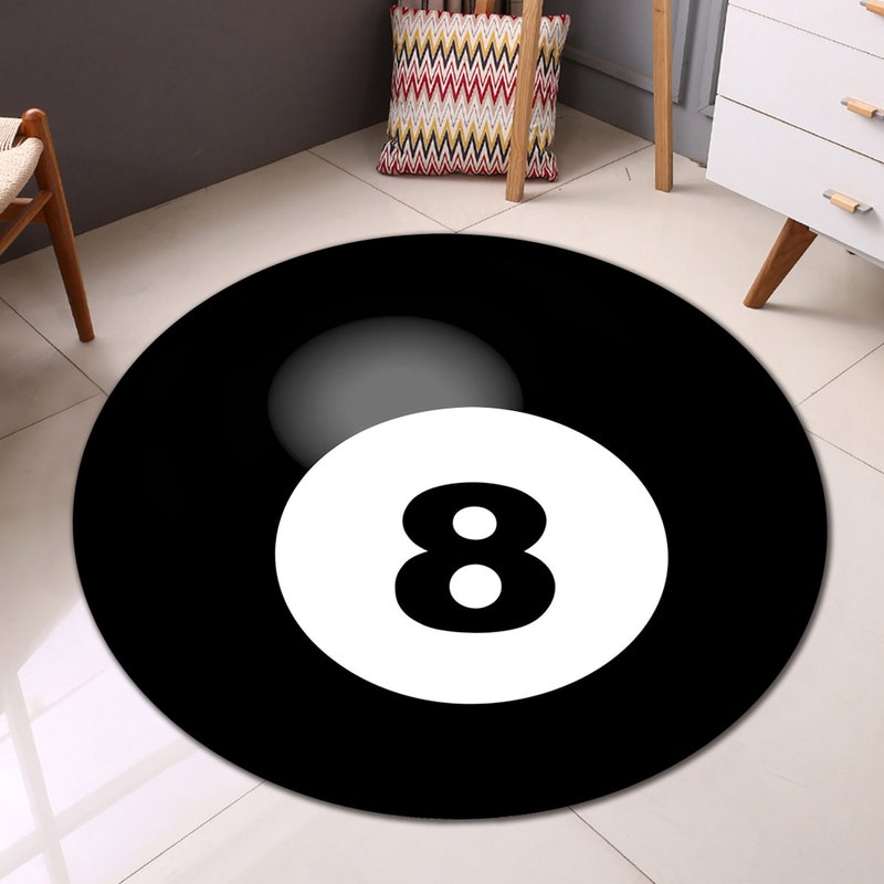 8 Ball Rug - Etsy