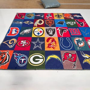 American Football Team Rug,Football Rug,Sport Rug,Boys Room Rug,Custom Rug,Hypebeast Rug,Area Rug,Personalized Rug,Unique Rug,Gift For Him image 3