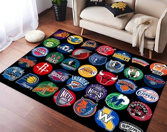 Dywan do koszykówki, dywanik drużyny NBA, dywanik do pokoju chłopców, dywanik sportowy, dywanik do pokoju dziecięcego, dywan niestandardowy, dywan Hypebeast, dywanik, spersonalizowany dywan, unikalny dywan, prezent dla niego