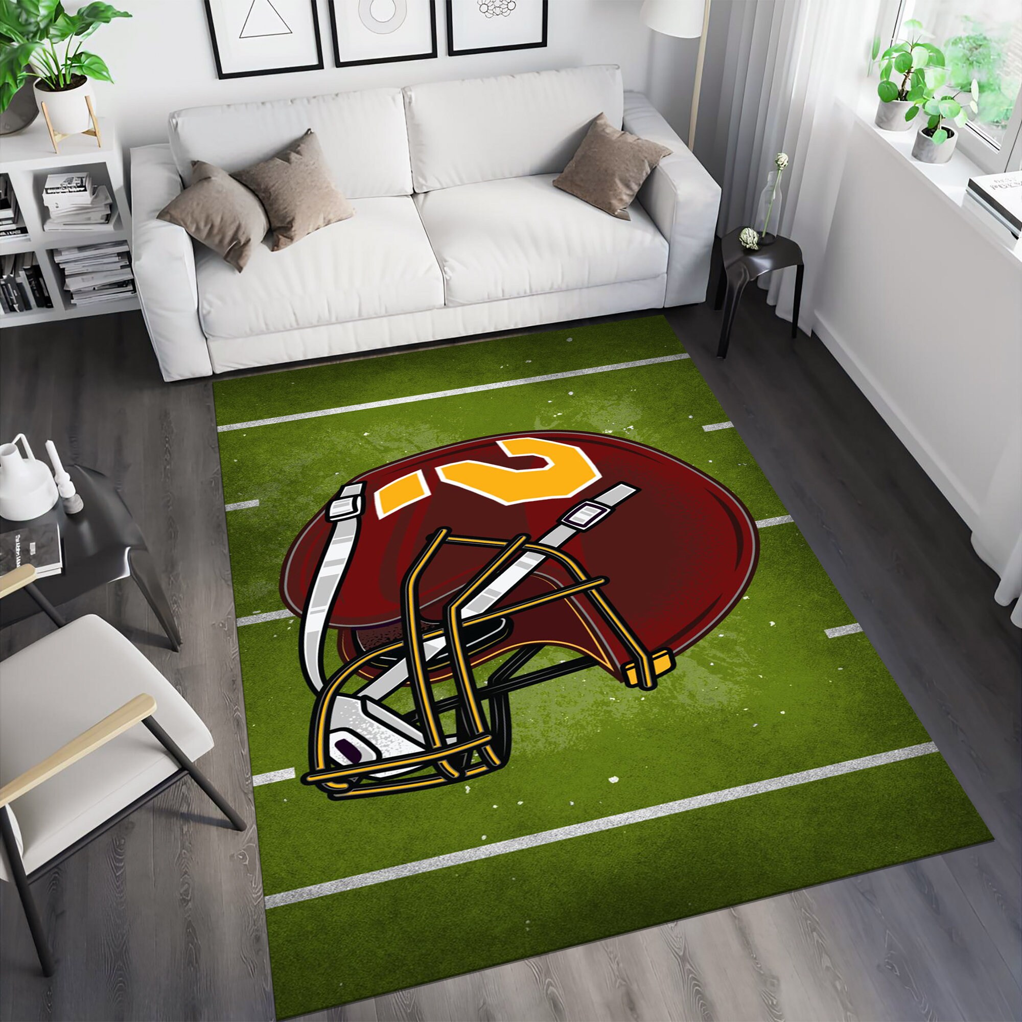 American Football Rug,american Helmet Rug,unique Rug,ball Rug,colorful ...