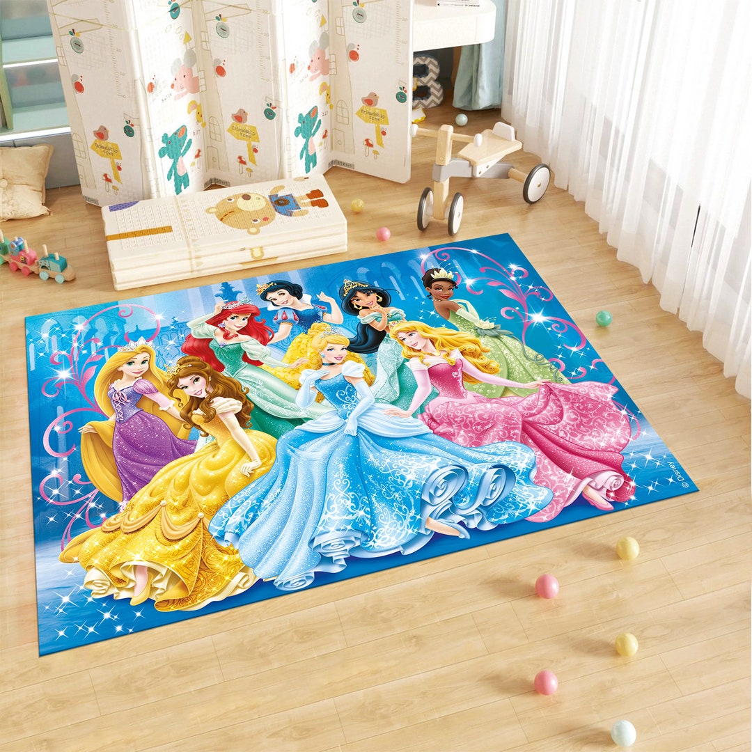 Princcess Rug Princess Rug,cute Rug,colorful Rug,kids Rug,custom Rug,personalized Rug ...
