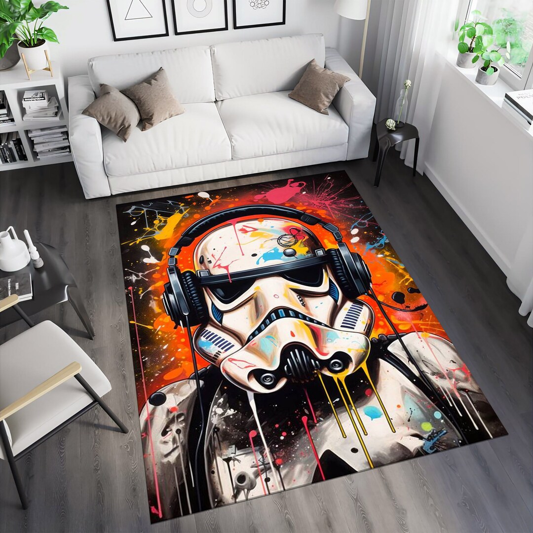 Stormtrooper Rug,star Wars Rug,colorful Rug,music Rug,fantastic Rug,sci ...