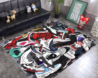 Sneaker Rug: Hypebeast Shoes Off Area Rug