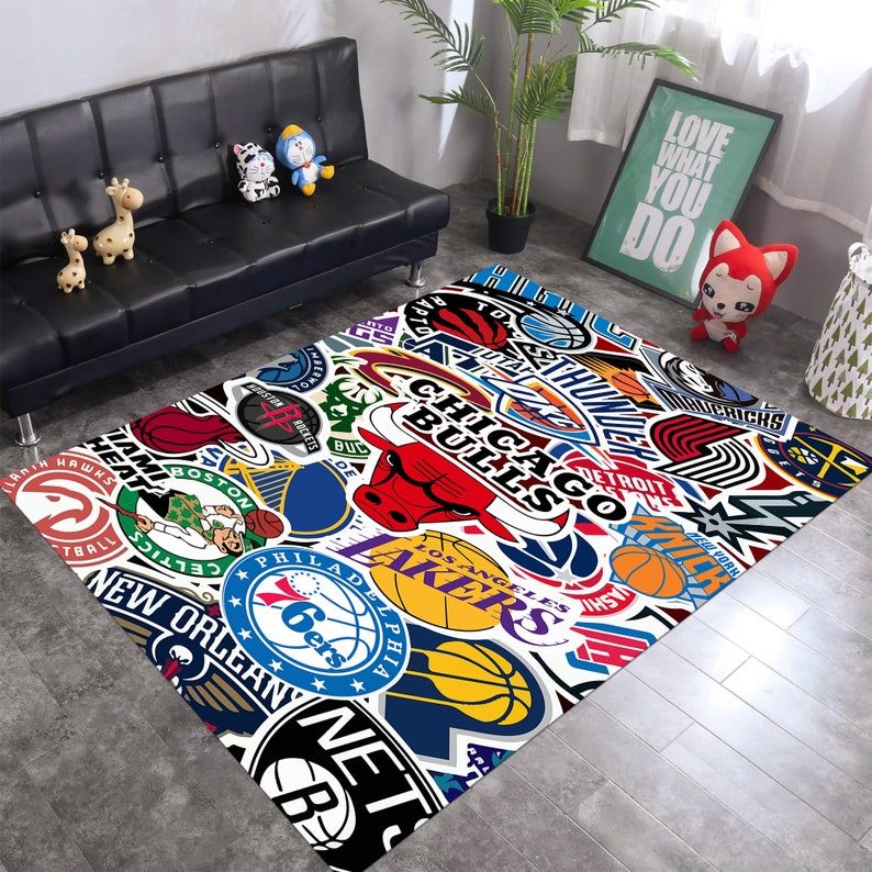Nba Outdoor Rugs Basketball Rug,nba Team Rug,boys Room Rug,sport Rug,kids Room Rug ...