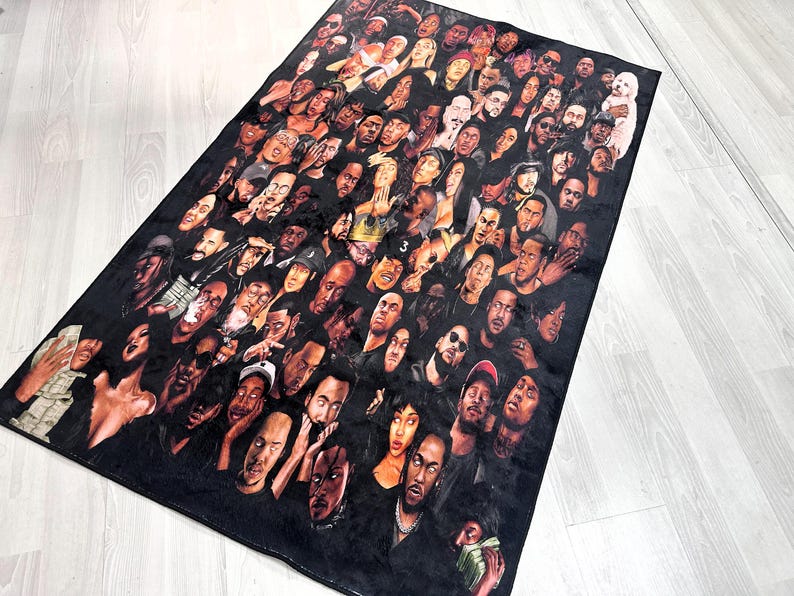 Hiphop Rug,legends Rug,rappers Rug,music Rug,music Decor,music Room Rug ...