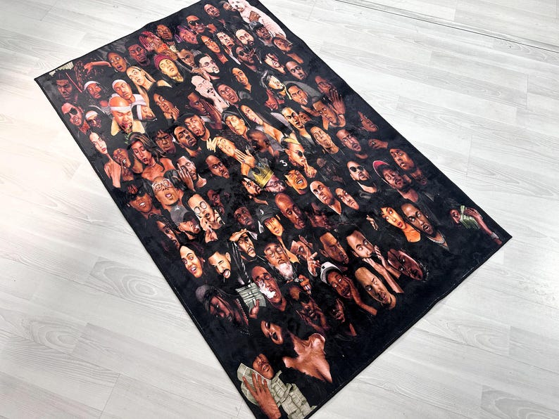 Hiphop Rug,legends Rug,rappers Rug,music Rug,music Decor,music Room Rug ...