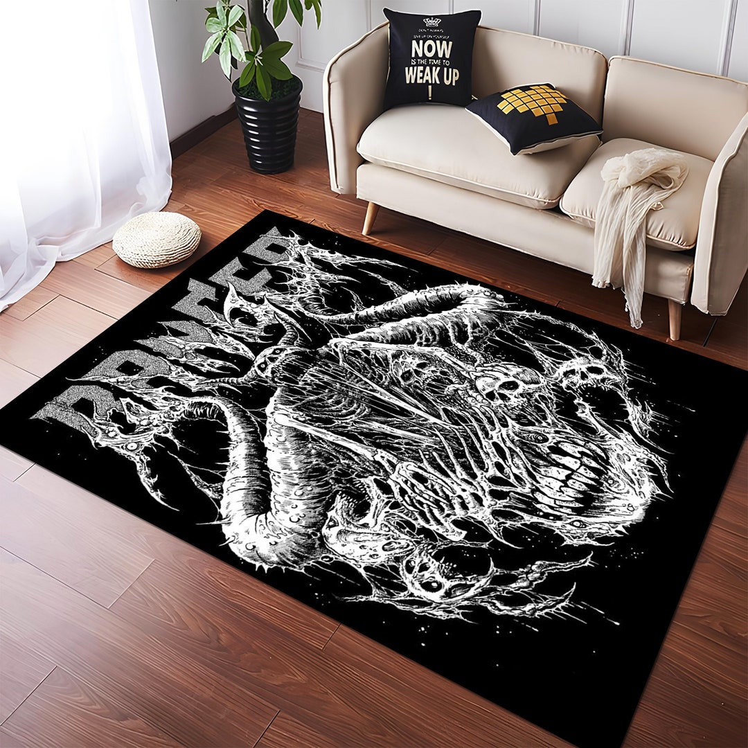 Devil Rug,satanic Rug,demon Rug,gothic Rug,horror Art Rug,horror Decor ...