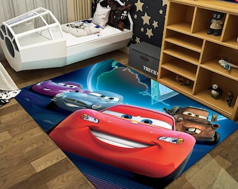 Alfombra de la película Cars: Decoración infantil para habitación infantil