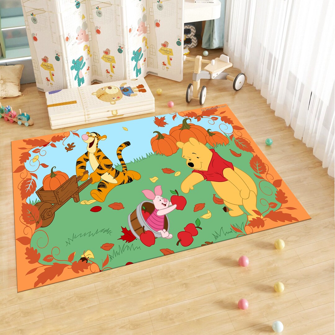 Winnie the Pooh Rug,lovely Rug,cute Rug,kids Rug,colorful Rug,custom ...