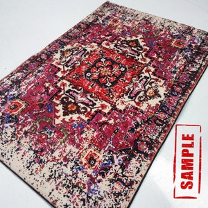 Tapis Spiderman, tapis à thème, tapis fantastique, tapis chaussures, carpette, tapis pour enfants, tapis coloré, tapis pop art, tapis Marvel, cadeau pour lui, tapis minimaliste image 5