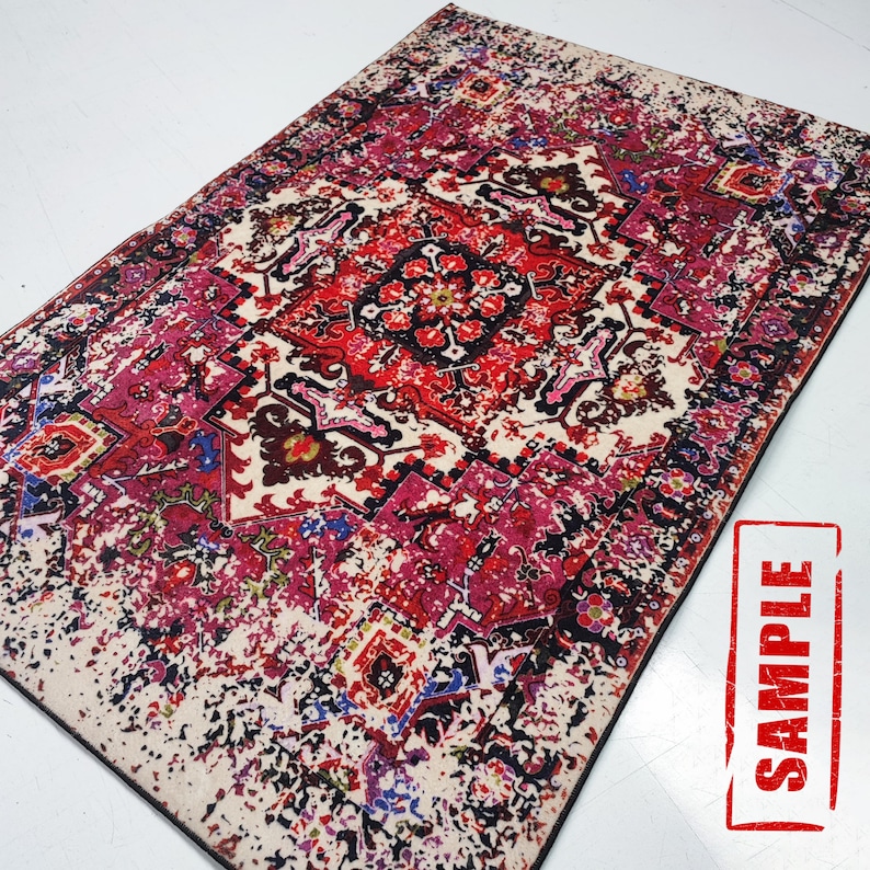 Tapis Spiderman, tapis à thème, tapis fantastique, tapis chaussures, carpette, tapis pour enfants, tapis coloré, tapis pop art, tapis Marvel, cadeau pour lui, tapis minimaliste image 5