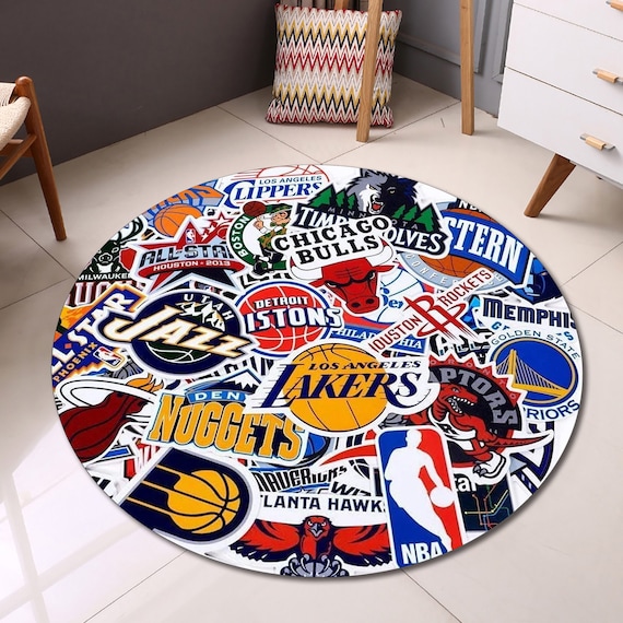 Basketball Rug,Nba Team Rug,Boys Room Rug,Sport Rug,Round Rug,Custom Rug,Hypebeast Rug,Area Rug,Personalized Rug,Unique Rug,Gift For Him