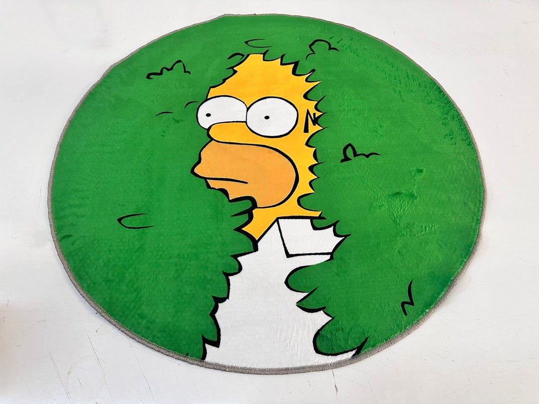 Circular Rug Animation Simpson Rug: Round Animation Rug for Boys Room - Etsy