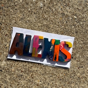 Name Crayons | Personalized Gifts | Party Favors | Custom Letter Crayons | Handmade Crafts