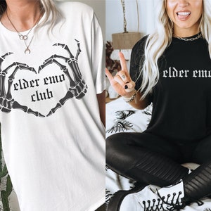 Elder Emo SVG, Elder Emo PNG, Elder Emo Cutting File, Elder Emo Club PNG, Elder Emo Club svg, Emo Digital Download, Skeleton Heart Svg
