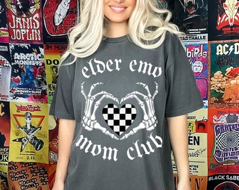 Elder emo mom club svg, anciano emo mom club png, Emo mom svg, Emo mom png, Emo mom club descargar, Sublimación de mamá Emo, Archivo de corte de mamá Emo