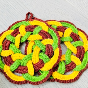 Handmade Vintage Crotched Pot Holders Trivets