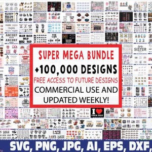 100,000+ Digital super Mega Bundle T Shirt Designs SVG PNG EPS