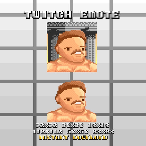 CHRIS BUMSTEAD | Pixel Art Gym Twitch/Discord Emote