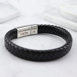 Waterproof Bracelet ,Custom Men's Engraved Bracelet ,Personalized Men's Nautical Rope Bracelet, Handwritten Script, Christmas Gifts