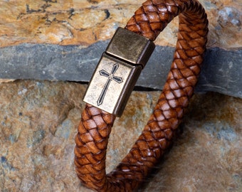 Name Bracelet Leather, Waterproof Bracelet ,Custom Men's Engraved Bracelet , Leather Bracelet, leather cuff bracelet, Christmas Gifts