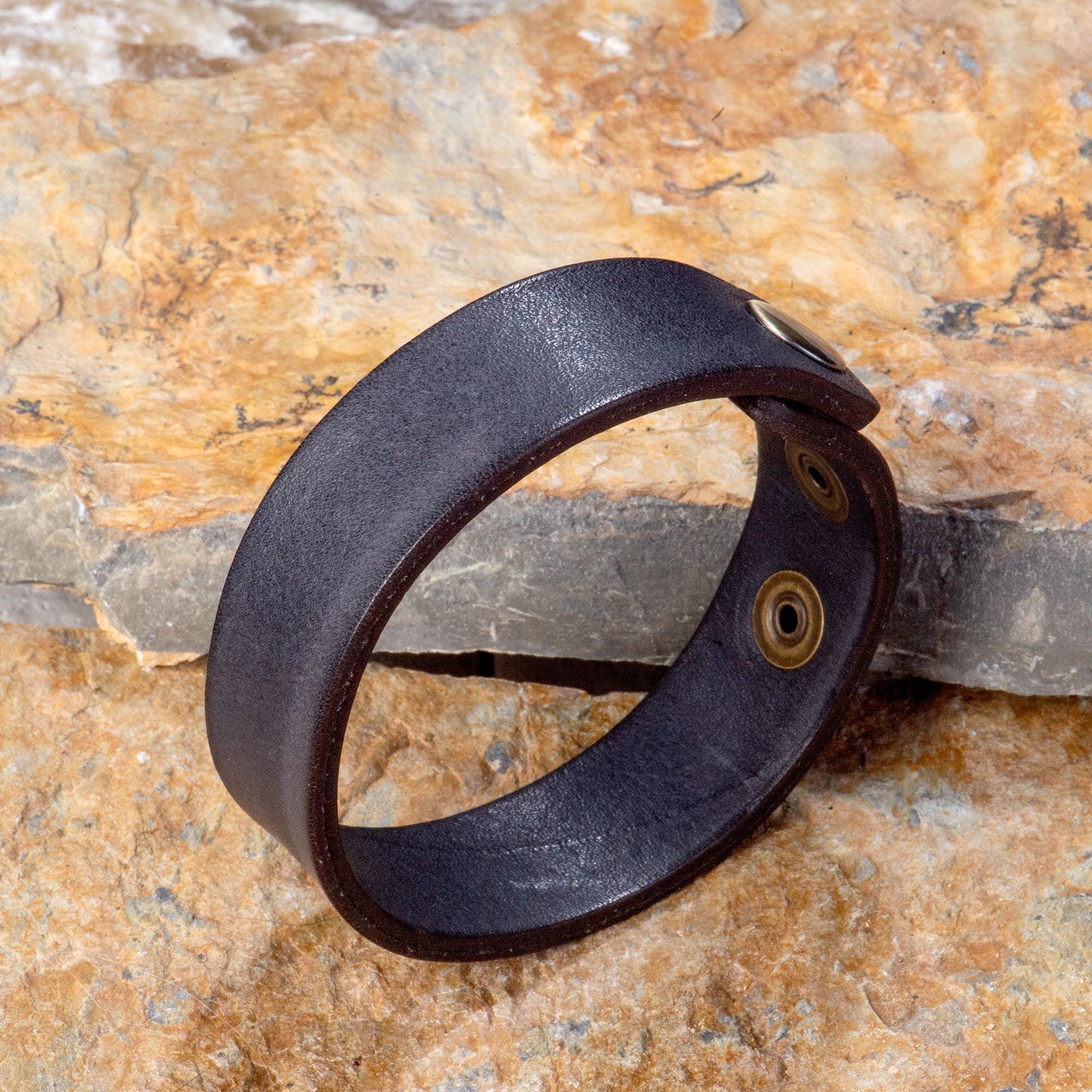 Full Grain Leather Mens Bracelet, Leather Custom Bracelet, Personalized Cuff Bracelet, Wrap Bracelet for Women, Christmas Gifts