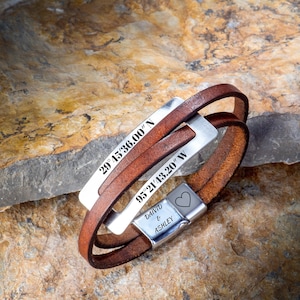Adjustable Bracelet,Adjustable Cuff,Black Leather cuff,Christmas Gift,Dad Bracelet,Engraved Bracelet,Leather Men Bracelet,Handmade bracelets