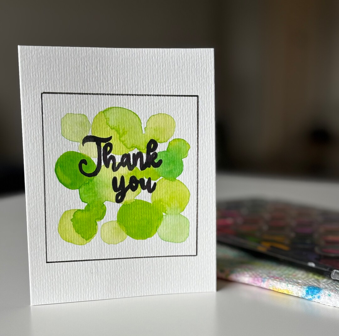 Thank You Cards: Hand-made Watercolor Thank You Cards With Envelopes - Etsy
