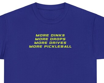 T-shirt drôle assorti au pickleball, chemise en coton unisexe coupe ample, cadeau pour grand-père grand-mère papa maman ami partenaire, anniversaire pickleballer