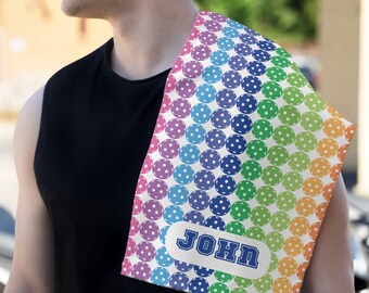 Cadeaux serviettes personnalisées pickleball, accessoires pickleball, cadeaux partenaires, absorbant, durable, facile d'entretien, cadeau d'anniversaire amusant pickleball