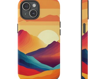 Western Sunset Protective Phone Case, Gift for Teen Girlfriend Boyfriend Outdoor Nature Lover Hiker, Cool Cute iPhone Google Samsung Case