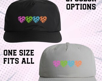 Casquette de pickleball Love, casquette de sport SnapBack en nylon à séchage rapide, cadeau pour partenaire de joueur pour homme et femme, 21 options de couleurs amusantes, accessoires