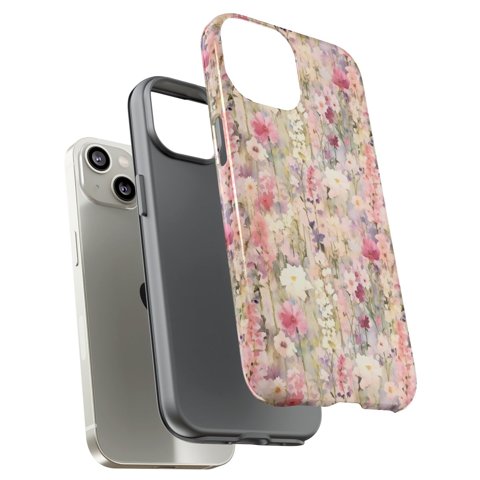 Cell Phone Clutch - Garden Party Ivory - Black main image 0