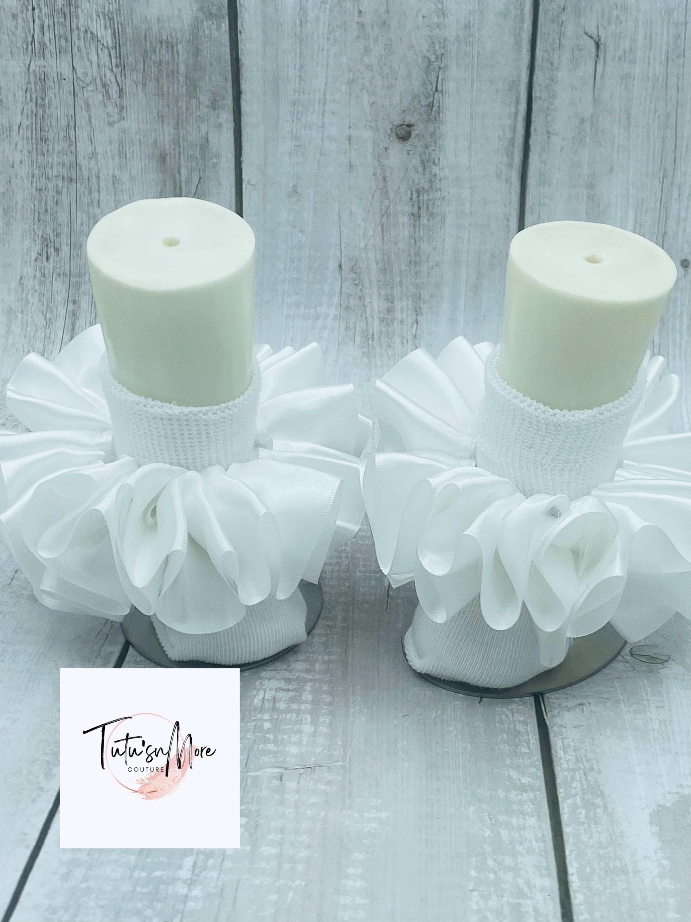Detachable Tutu Sock Ruffle Set, Ribbon Socks, Ruffle Socks, Tutu Sock