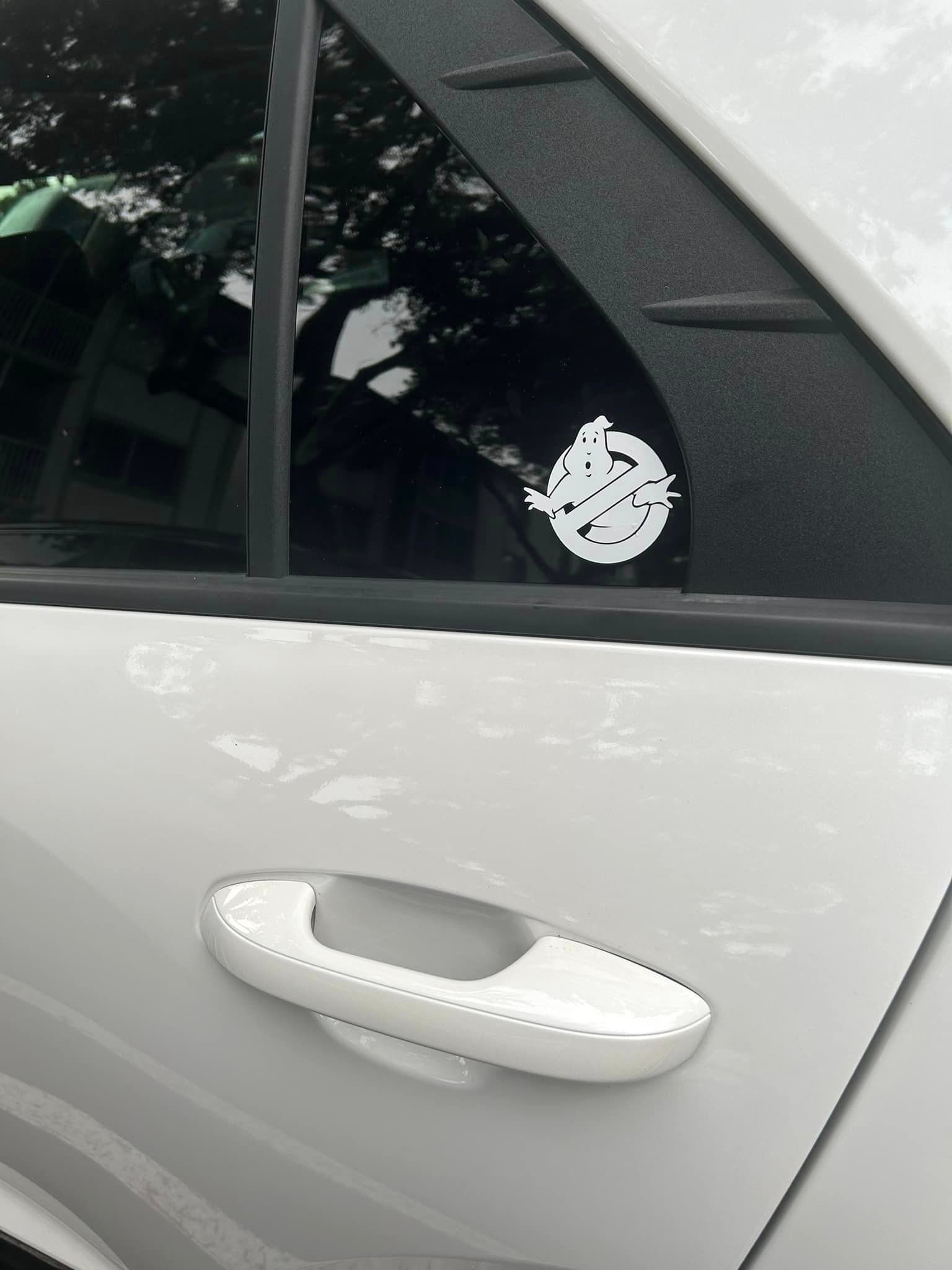 Ghostbusters Cling Decals – 2 Pack – Waterproof/UV Proof – Removable Vinyl For Car Windows