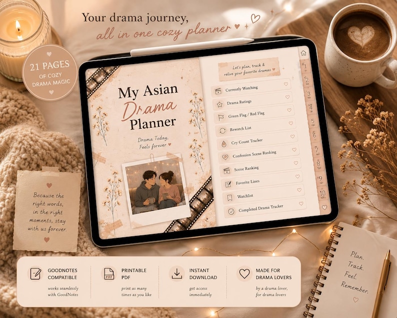My Asian Drama Planner - Etsy