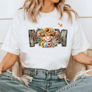Mamá vaca Highland png, vida de mamá, camiseta de mamá, mamá png, camiseta del día de la madre, regalo del día de la madre, sublimación de mamá, diseños de sublimación de vaca, mamá png