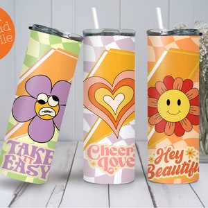 Retro 20oz skinny tumbler wrap, funny tumbler, skinny tumbler, tumbler 20oz, 20oz tumblers, PNG File Tumbler, tumbler templates