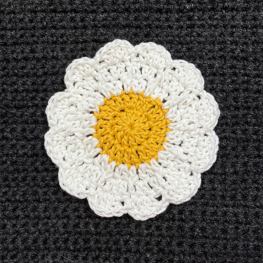 Crochet Daisy Coaster Digital PDF Pattern Etsy
