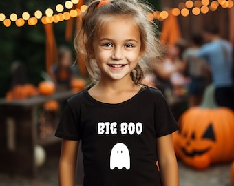 Koszulki rodzeństwa Big Boo Halloween