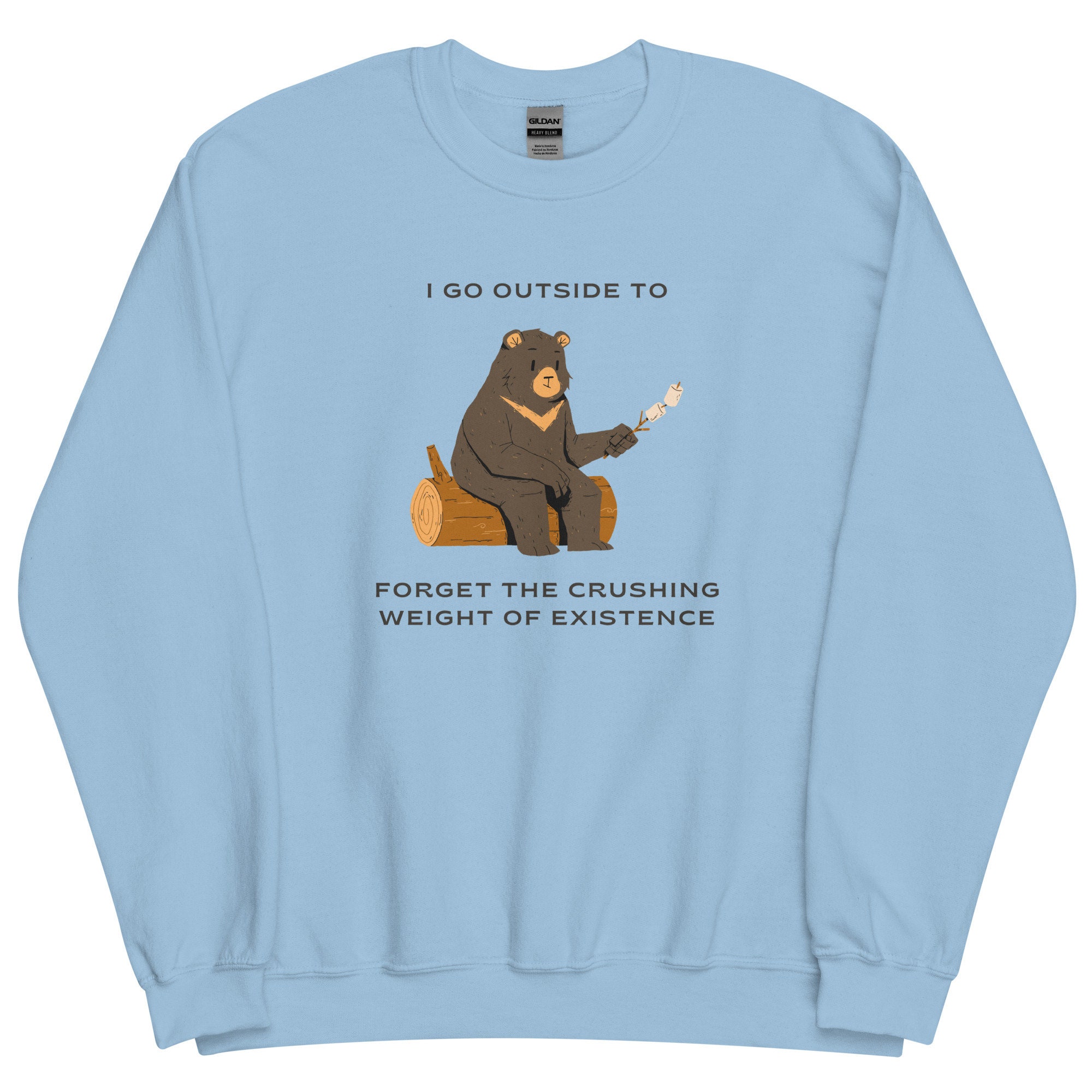 I Go Outside to Forget the Crushing Weight of Existence Sad - Etsy