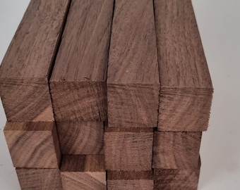 American Black Walnut Pen Blanks: Whittling Stock, Pack of 10