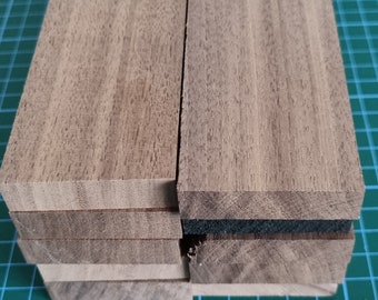 American Black Walnut Hardwood Boards - Pack of 5 (50 x 22 x 400 mm)