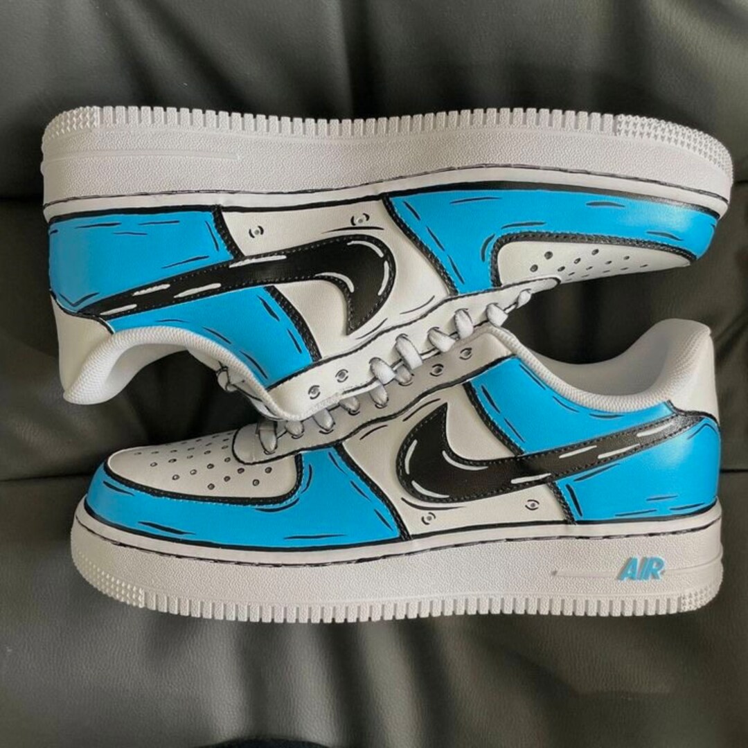 custom air force 1s cartoon