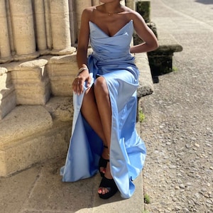 Robe de demoiselle d'honneur bleu - Etsy France