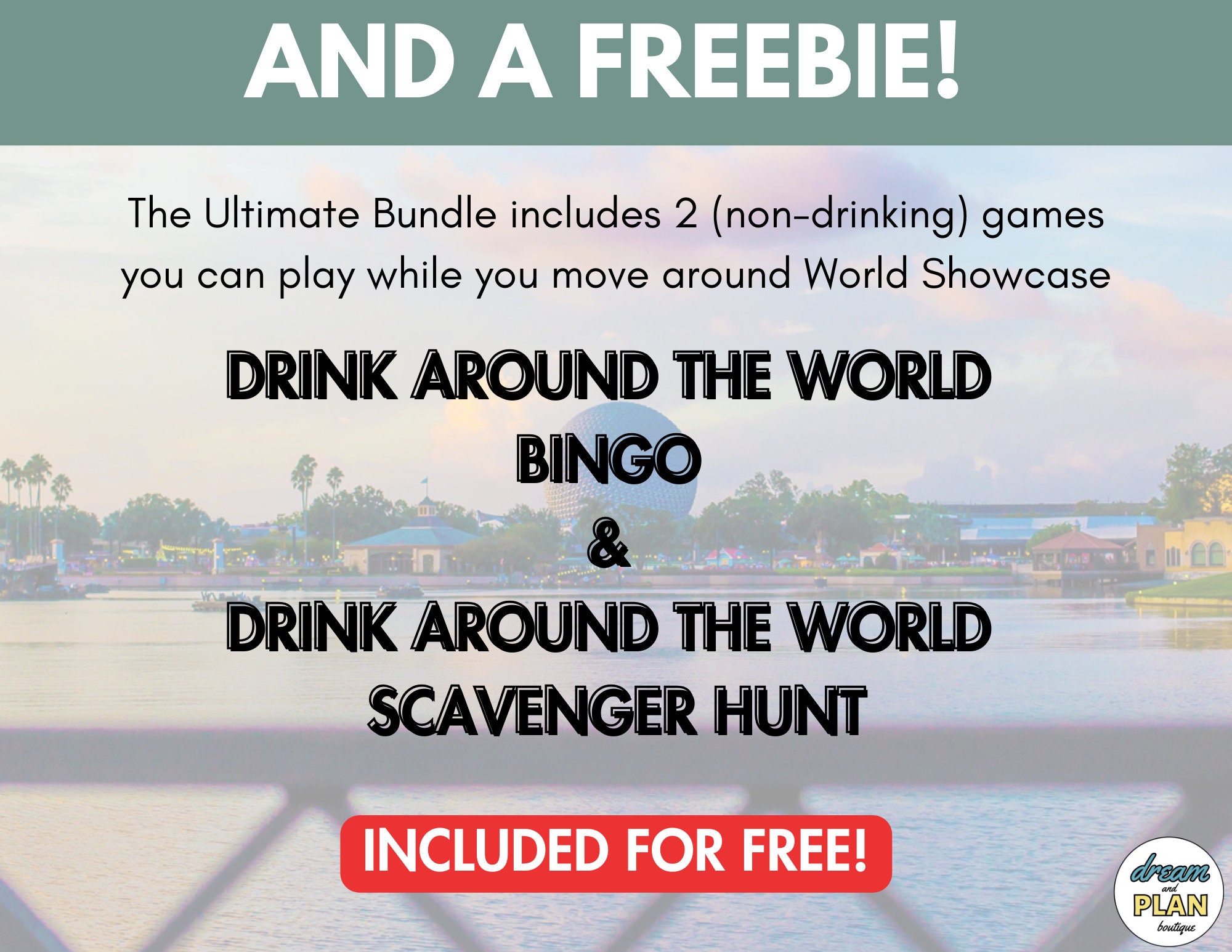 Drink Around the World Tip Sheet, Epcot Country Checklist, Instant ...