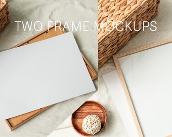 Horizontal Frame Mockup: Artwork Display (Digital Download)