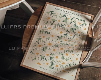 Wooden Frame Mockup | Realistic Photo PSD (Digital Download)
